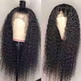 thumbnail image 1 of Deep Wave Dentelle Perruques Frontales, 14 Pouces Courte Ondulée Perruques Perruques de Cheveux Design Exquis, 1 of 8