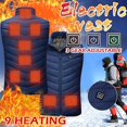 thumbnail image 2 of Chaleco calefactable para hombres y mujeres, chaleco calefactable de invierno cálido y ajustado, abrigo cálido de invierno para senderismo al aire libre, 2 of 5