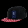 thumbnail image 1 of Decky 1093-BLKRED Casquette Snapback Bandana, Noir & Rouge, 1 of 1