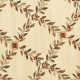 thumbnail image 5 of SAFAVIEH Lyndhurst Marshall Floral Border Area Rug, Ivory/Brown, 5'3" x 5'3" Round, 5 of 5