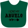 thumbnail image 3 of Inktastic I Love My Abuelo with Arrow Boys or Girls Baby Bib, 3 of 4
