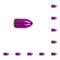 thumbnail image 2 of Tapas de válvula de neumático Wosthever 2 piezas accesorios profesionales impermeables para bicicletas Violeta 10piezas, 2 of 6