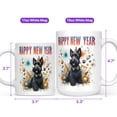 thumbnail image 4 of Happy New Year with Scottish Terrier Fireworks Holiday Xmas Winter 2025 Mug Scottie Dog Lover Gifts Coffee Tea Cup - 00025, 4 of 4