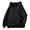 Black M, variant on Men Women Jacket Coat Hooded Drawstring Long Sleeve Zipper Placket Outwear with Pockets Loose Fit Sweatshirt Outwear