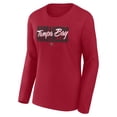 thumbnail image 2 of Women's Logo Athletic Red Tampa Bay Buccaneers Grip Long Sleeve T-Shirt, 2 of 3