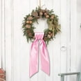 thumbnail image 2 of 2 Pcs Wreath Sash for Front Door Blank Satin Wreath Sash Embroidery Monogram Plain Ribbon Accessories for Xmas Party Yard Doorway Indoor Outdoor Wall Decor, 2 of 7