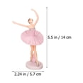thumbnail image 2 of MLINS 3 Pcs Figures Ballet Girl's Handwriting Ballet Ornaments Baby Bride 14CM Pink, 2 of 8