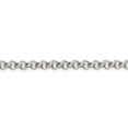 thumbnail image 2 of White Sterling Silver bracelet Rolo chain 18 in 5 mm, 2 of 5