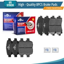 YXPCARS 8PCS Brake Pads(D1102 D1103), Front & Rear Ceramic Pads for Acura TL 2009-2014 Honda Ridgeline 2006-2011 All Models