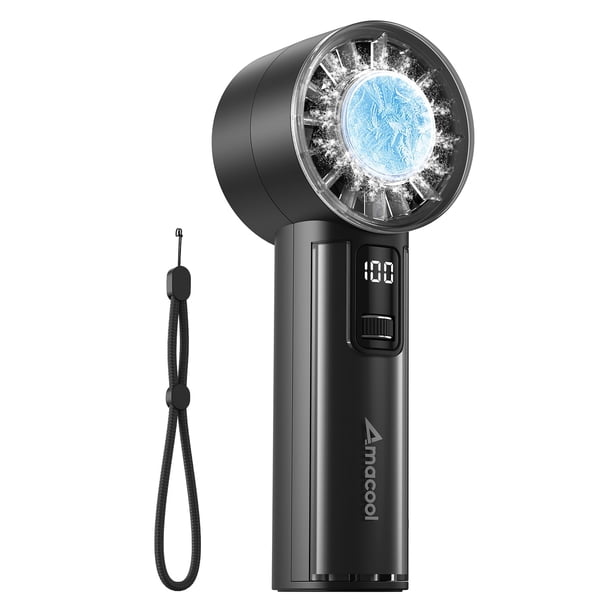 Ventilador portátil AMACOOL recargable con enfriador de hielo de 18 horas
