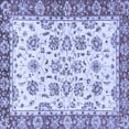 thumbnail image 1 of Ahgly Company Indoor Square Abstract Blue Modern Area Rugs, 3' Square, 1 of 4