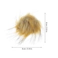 thumbnail image 2 of 16 Uds. Pompón de felpa de piel sintética DIY disfraz sombrero zapatos bufanda pompón llavero pompón encanto, 2 of 6
