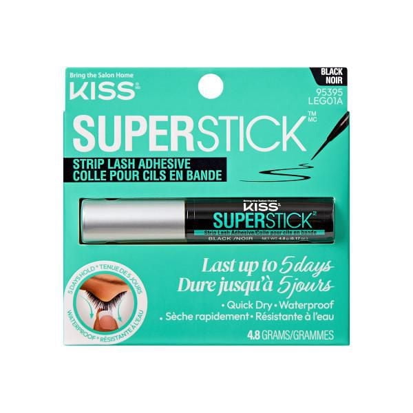 KISS Super Colle à faux cils sur bande - tenue de 5 jours - Poids net 4,8 g (0,17 oz) - Noir KISS Adhésif pour faux cils