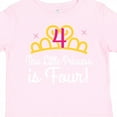 thumbnail image 4 of Inktastic 4th Birthday Princess Girls Crown Girls Toddler T-Shirt, 4 of 5