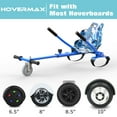 thumbnail image 5 of HOVERMAX Hoverboard Go Kart, Hoverboard Seat Attachment with Adjustable Frame Length for 6.5" 8" 10" Hoverboard, Suitable for Kids & Adults, Army Blue, 5 of 7