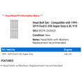 thumbnail image 2 of Head Bolt Set - Compatible with 1999 - 2019 Ford E-350 Super Duty 6.8L V10 2000 2001 2002 2003 2004 2005 2006 2007 2008 2009 2010 2011 2012 2013 2014 2015 2016 2017 2018, 2 of 2