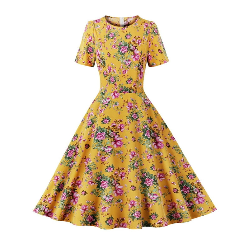 Bigersell Birthday Dresses for Women Sexy Women s Round Neck