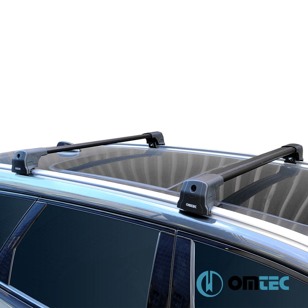 Cross Rail Roof Rack Fits Porsche Cayenne 2018-2026 Black | Adjustable Aluminum Heavy Duty 300 LBS Anti-Theft Lock Cargo Carrier Rooftop Crossbar Accessories for Bike, Basket, Snowboard, Luggage