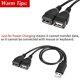 thumbnail image 5 of 4X Cable Divisor USB, USB 2.0 Una Macho Una Doble USB Hembra Jack Y Cable Divisor del Cargador, 5 of 5