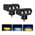 thumbnail image 1 of Faros Auxiliares 3 Modos Doble Color Led Para Auto Moto-2pzs, 1 of 6