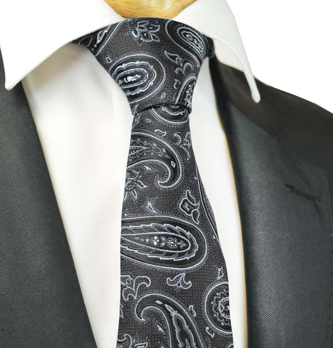 Extraordinary Black Paisley Design Ties - Walmart.com