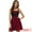 Red, variant on DARING DIVA Plaid Lace Up Sweetheart Neck Sleeveless Flared Mini Dres S Red