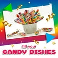 thumbnail image 3 of Rainbow Swirl Lollipops | 30 Count Jar | Tutti-Frutti Flavor | Rainbow Lollipops Individually Wrapped | Twisty Suckers Party Favor Candy for Kids | Colorful Party Candy, 3 of 7