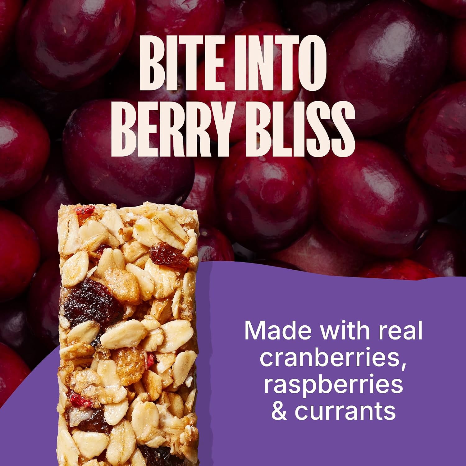 MadeGood Organic Granola Bars Gluten Free Mixed Berry 6 Bars Pack of 4
