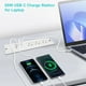 thumbnail image 3 of 4 LEAF Regleta de Enchufes Empotrada USB C 65W,Enchufe de Escritorio Empotrable 3 Tomas 3 USB (PD 65, 3 of 7