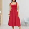thumbnail image 4 of Vestido Vestido de verano para mujer Corsé sin espalda Vestido de fiesta Ropa de calle (Rojo S) Cgtredaw Rojo T S para Mujer, 4 of 6