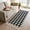 Black, variant on Farmhouse Checkered Kitchen Runner Rug 2'x4', Black White Buffalo Plaid Washable Rug with Tassels, Non Slip Woven Cotton Bathroom Rugs Hallway Carpet for Foyer Bedroom Entry Back Door Decor