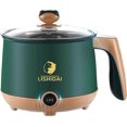 thumbnail image 1 of Mini olla eléctrica para fideos, olla para ramen, sartén antiadherente multifuncional de 1,8 l (verde), 1 of 5