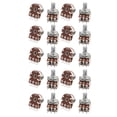 thumbnail image 1 of Unique Bargains 20pcs B20K 20K Ohm Type B Dual Linear Taper Rotary Potentiometer, 1 of 2