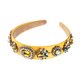 thumbnail image 2 of Guardurnaity Diadema barroca con diamantes de imitación brillantes para mujer Accesorio para el cabello Amarillo, 2 of 6