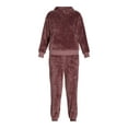thumbnail image 4 of Time and Tru Women's Teddy Fleece Hoodie and Joggers Set, 2-Piece, Sizes XS- XXXL, 4 of 4