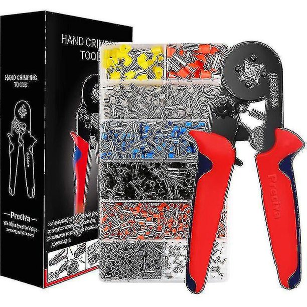 Herramienta Crimadora Con 1200 Terls Crimpados Aislados De 0.25mm A 10mm. Alicates de electricista, herramientas, Terls