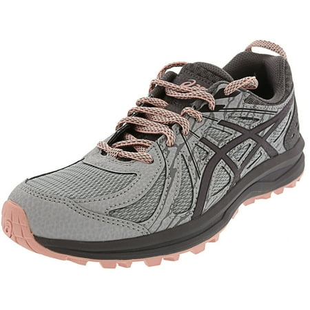 Asics Women's Frequent Trail Mid Grey / Carbon Ankle-High Running Shoe - (Best Trail Running Shoes Australia)