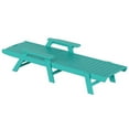 thumbnail image 5 of Afuera Living Outdoor Plastic Reclining Chaise Lounge (Set of 2) in Turquoise, 5 of 7