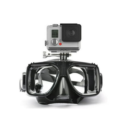 Mask Clear Scuba Dive - 1 Piece Diving Mask Soft Liquid Silicon Scuba Diving Mask with Clear Tempered Glass Top Snorkel Mask for Adult Diving (No Screw)