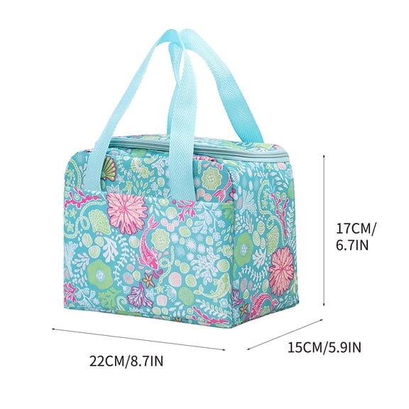LEHOZIHEQ Lunch Box Bag for Women, Cute Lunch Box Cooler Bag, Portable Insulated LunchBox Reusable Lunch Tote for Work/Travel/Picnic