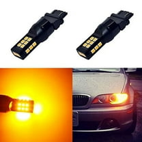 Alla Lighting T25 3121 3157 Amber Yellow LED Bulbs Xtreme Super Bright 4114 4157 3457 4057 3157 LED Bulb High Power 3035 21-SMD 12V LED 3157 Bulb for Car Truck Turn Signal Lights Blinker Lights