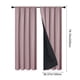 thumbnail image 3 of Panel de Cortina Bloqueadora de Luz, Cubierta de Ventana con Aislamiento Térmico, Cortinas Oscurecedoras de Habitación con Bolsillo para Barra, 200 x 100 cm para Sala de Estar o Dormitorio, 3 of 6