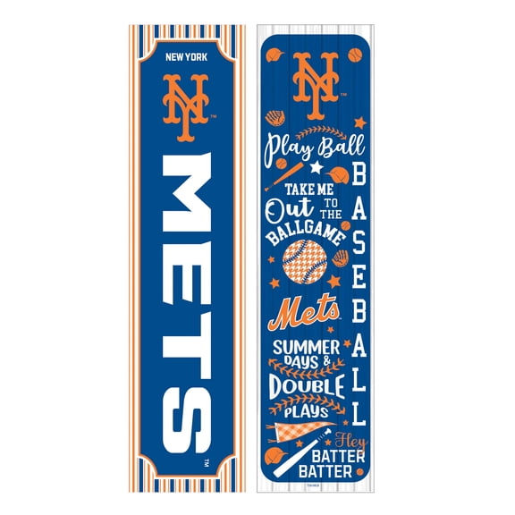 New York Mets 47" Double-Sided Spring Seasonal Porch Leaner Sign