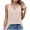 Beige 01, variant on Women's Cut Out Ring Keyhole Neck Tank Top Summer Trendy Textured Sleeveless Tee Tank Loose Fit Casual Daily Wear Tops Green