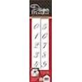 thumbnail image 3 of Designer Stencils 1.25 Inch Script Numbers Cake Stencils Beige/semi-transparent, 3 of 4