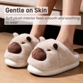 thumbnail image 5 of Sogetch Womens Cute Capybara Slippers Soft Warm Fuzzy House Shoes for Women and Men, 5 of 9