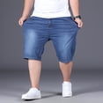 thumbnail image 6 of Men’s Large Size Denim Shorts Cotton Vintage Outdoor Casual Daily Jeans, 6 of 9