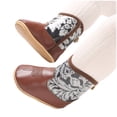 thumbnail image 6 of CAICJ98 Baby Boy Girl Cowboy Boots Winter Snow Boots Western Style Booties for Boys Girls Warm First Walker Shoes for Christmas Baby Shower Silver,5.5 （Toddler)(Infant/Toddler), 6 of 7