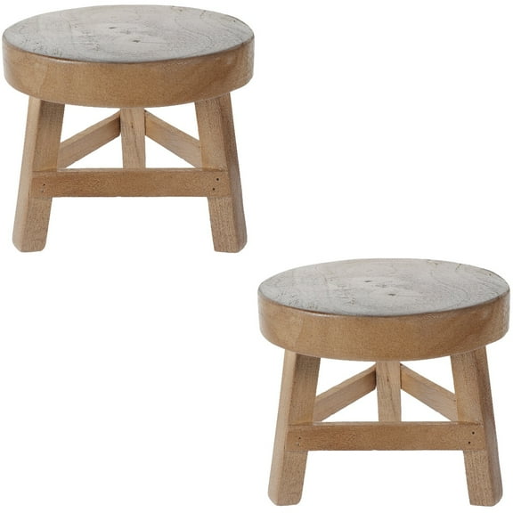 FRCOLOR 2pcs Wood Flower Pot Stand Indoor Plant Stand Home Wooden Plant Stand Garden Plant Holder