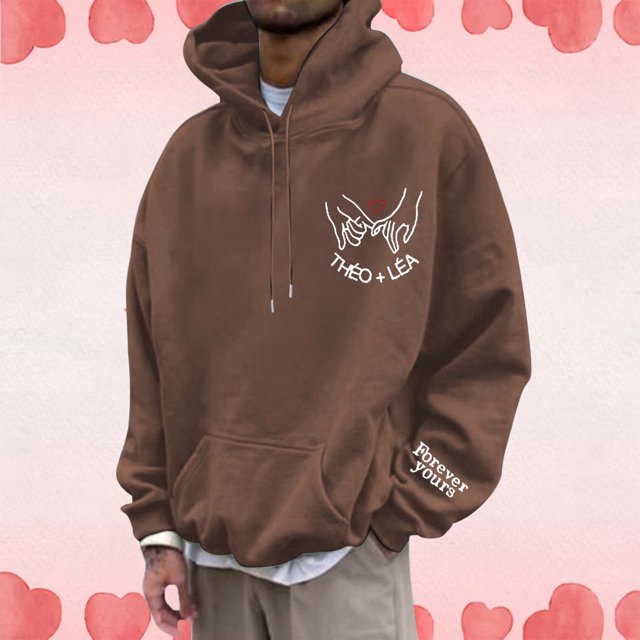 WILLBEST Sudadera con Capucha De Manga Larga para Hombre, Estilo Informal, Relajado y Cómodo, con Estampado De Letras Mediana